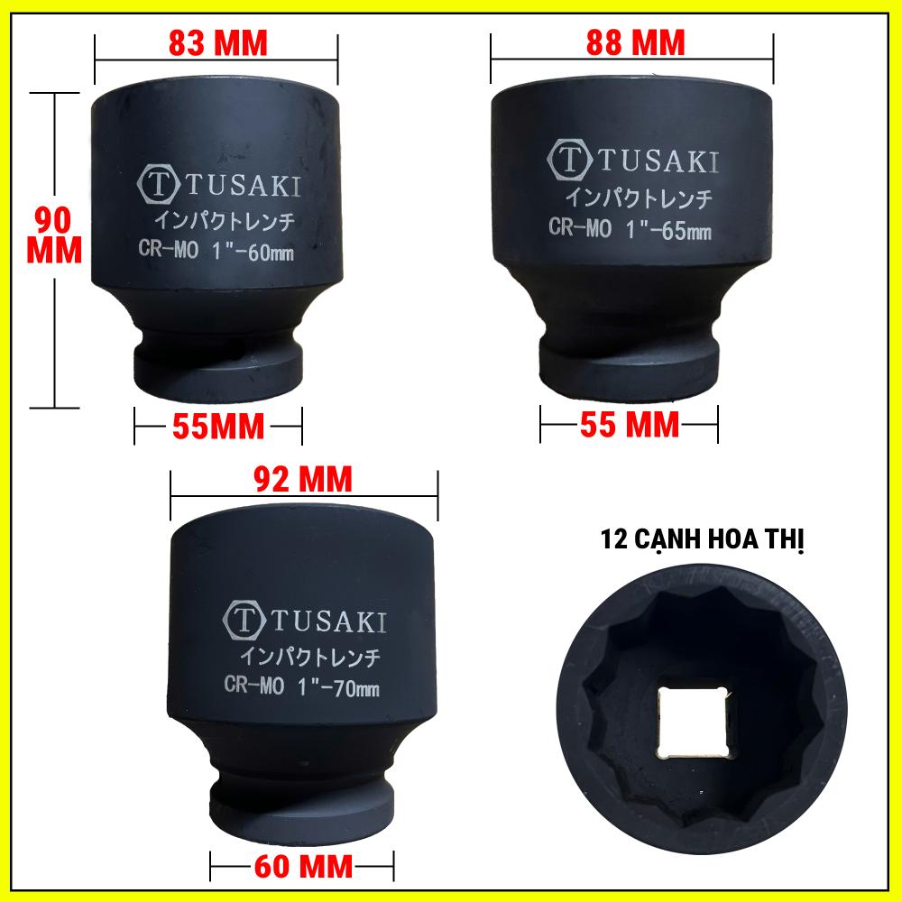 Đầu típ 1inch 60-65-70mm ( hoa thị ) 