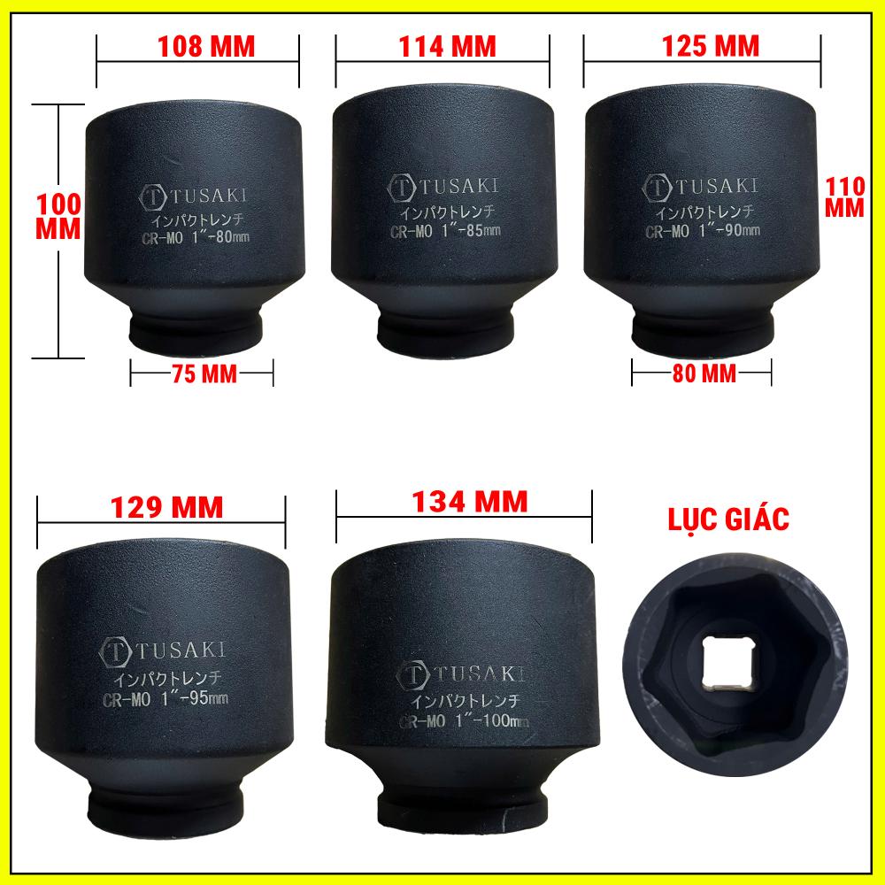 Đầu tuýp 1 inhc 80-100mm ( lục giác) 