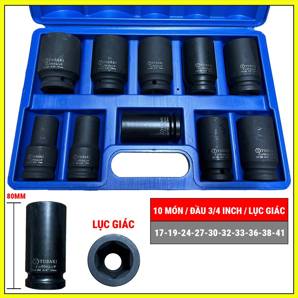 Đầu khẩu 3/4 inch từ số 17-41mm