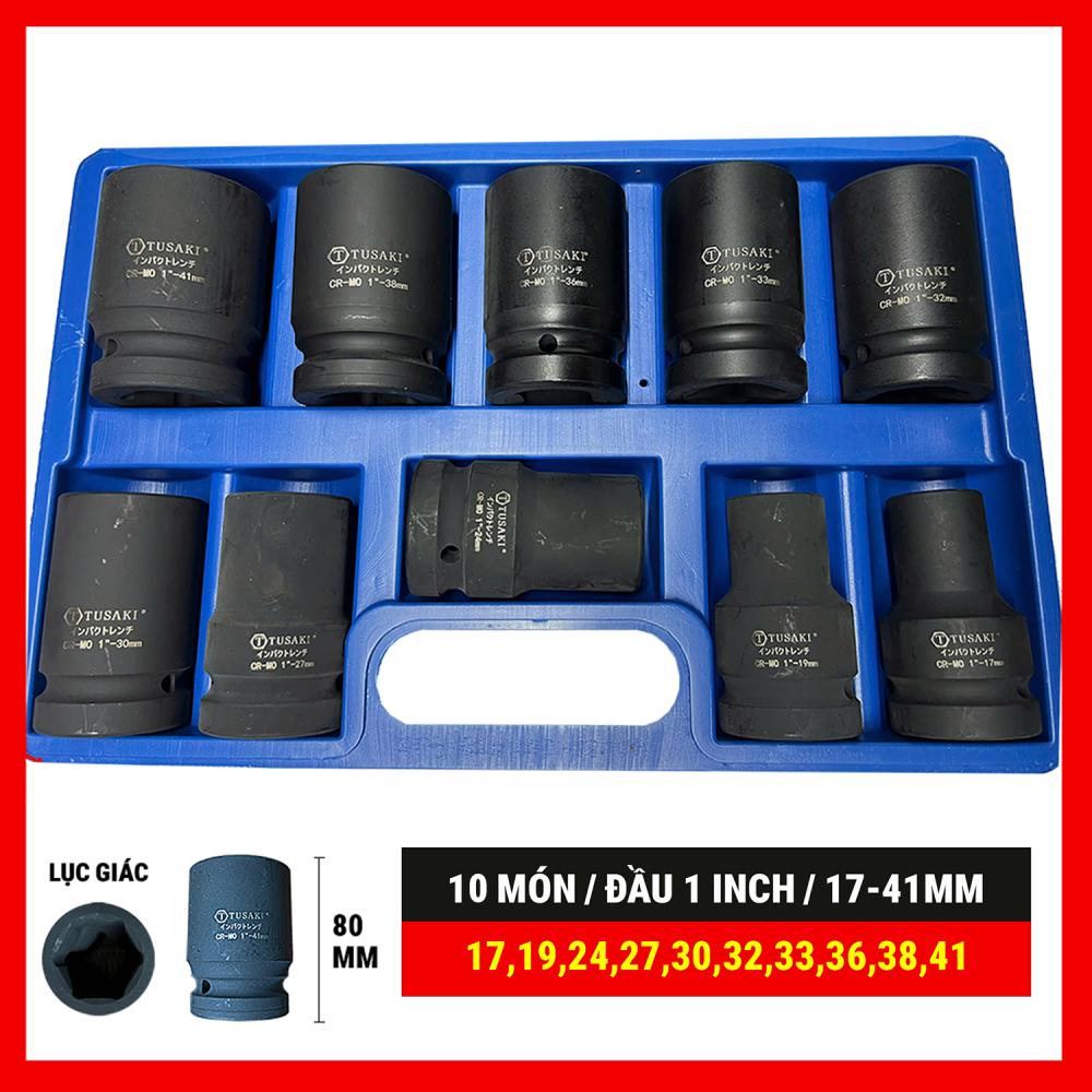 Đầu Khẩu 1 inch 6 cạnh từ số 17-41mm