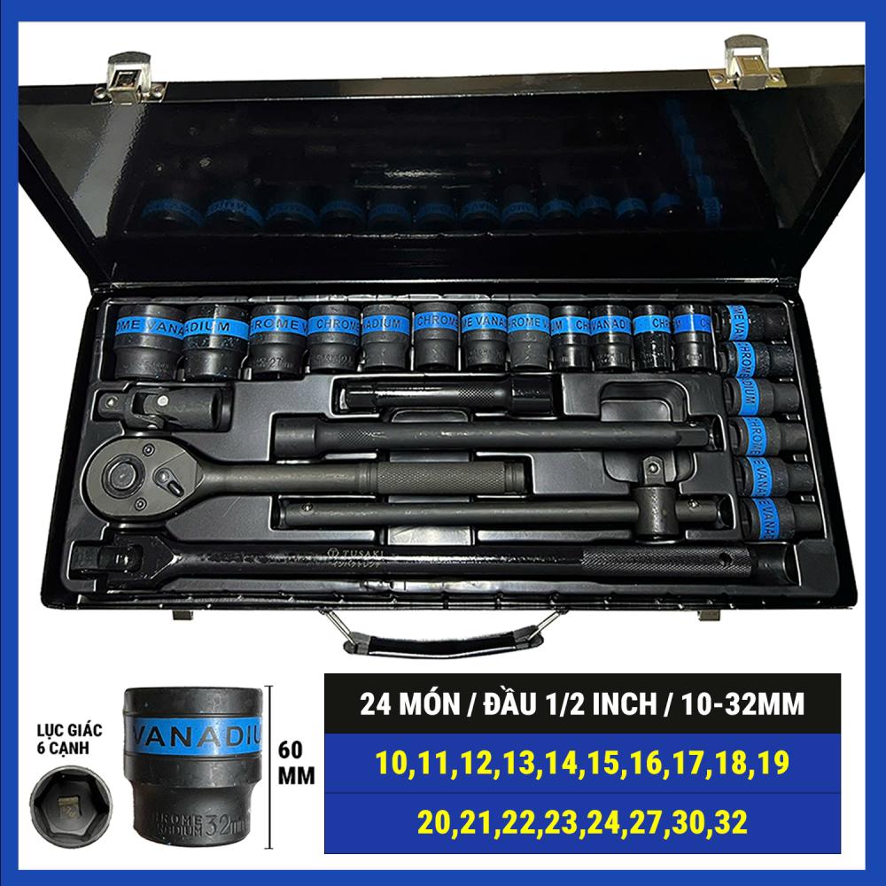 Bộ cần tuýp 1/2 24 món