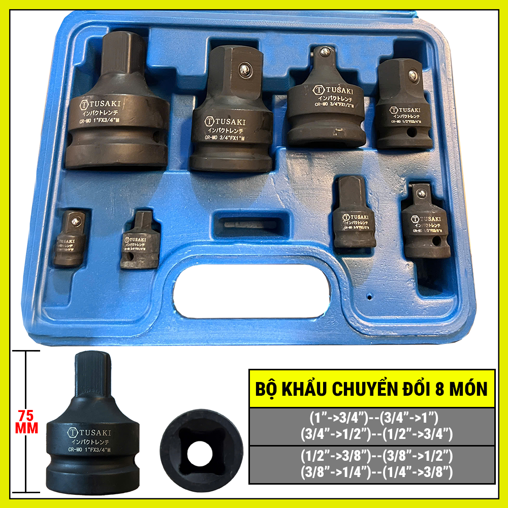 Bộ khẩu chuyển đổi 8 món