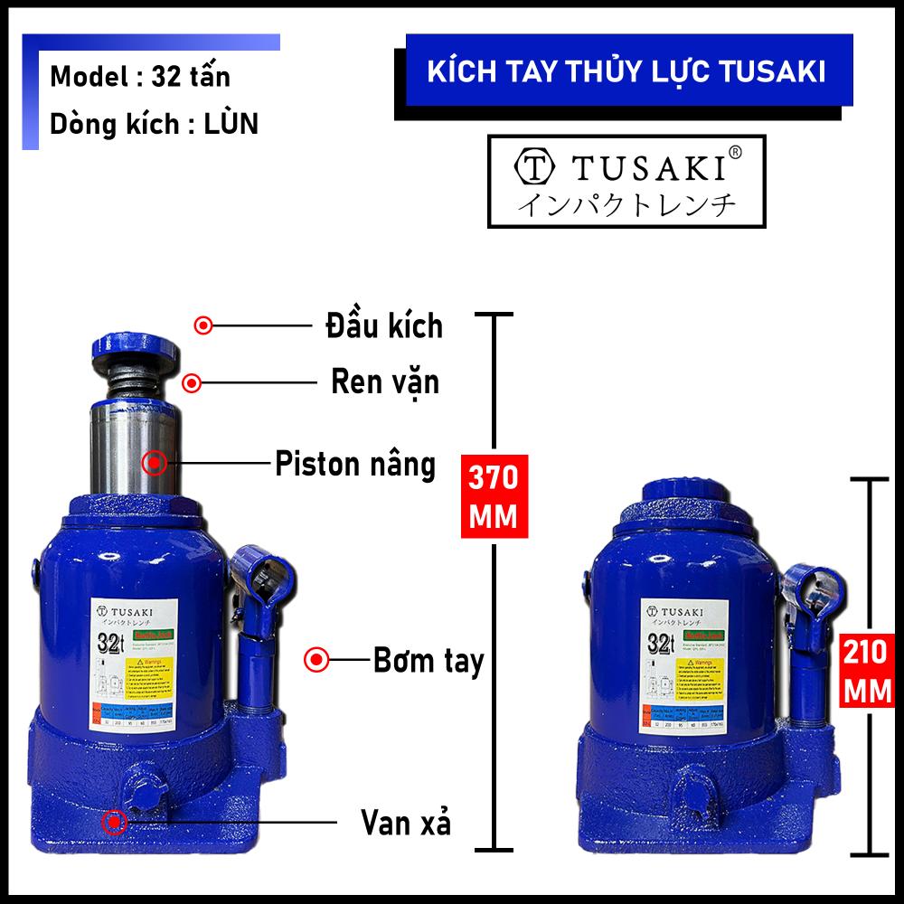 Kích tay 32 tấn lùn 