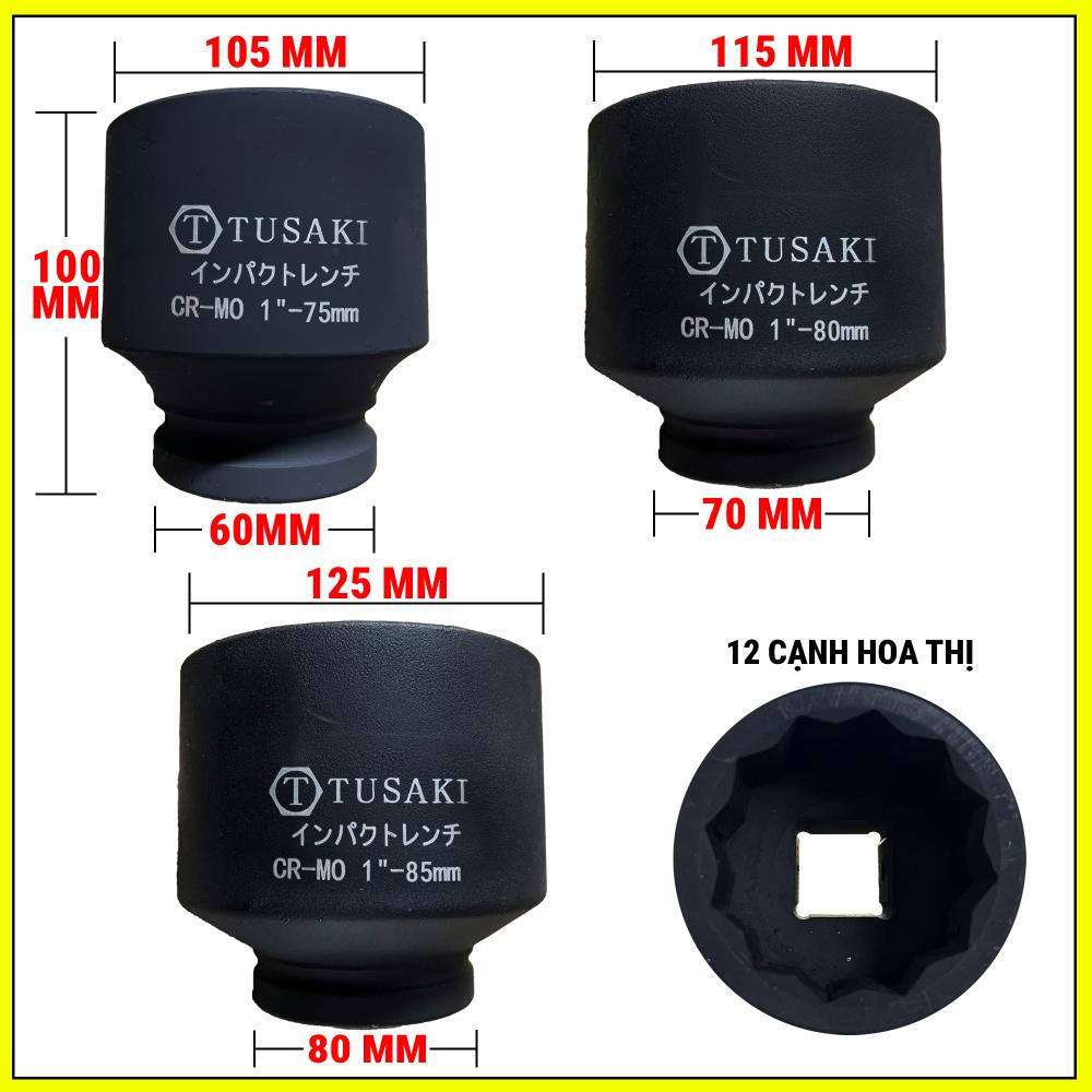 Đầu típ 1inch 75-80-85mm ( hoa thị ) 