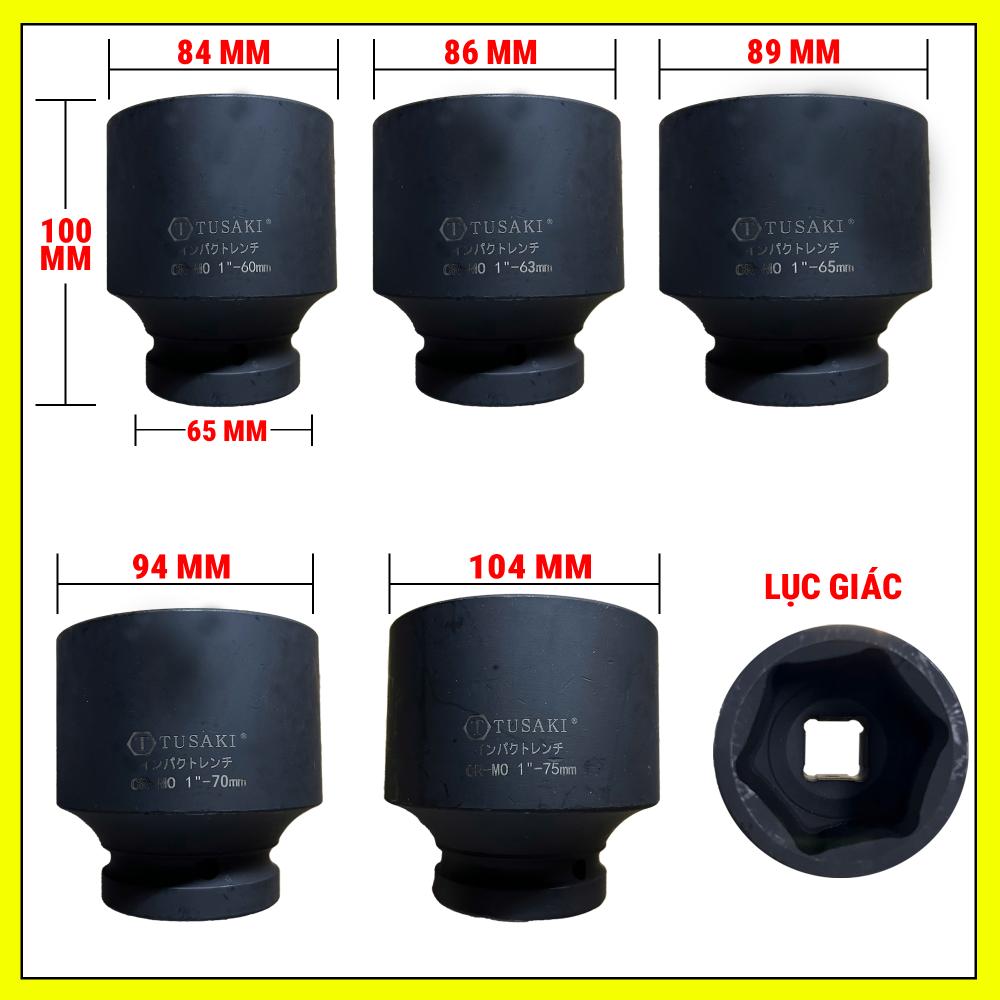 Đầu tuýp 1 inch 60-75mm ( lục giác ) 