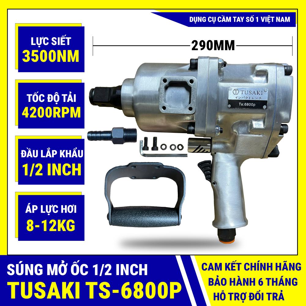 Súng Siết Bulong, Máy mở gầm 1inch Bằng Hơi Khí Nén 6800p Cao Cấp