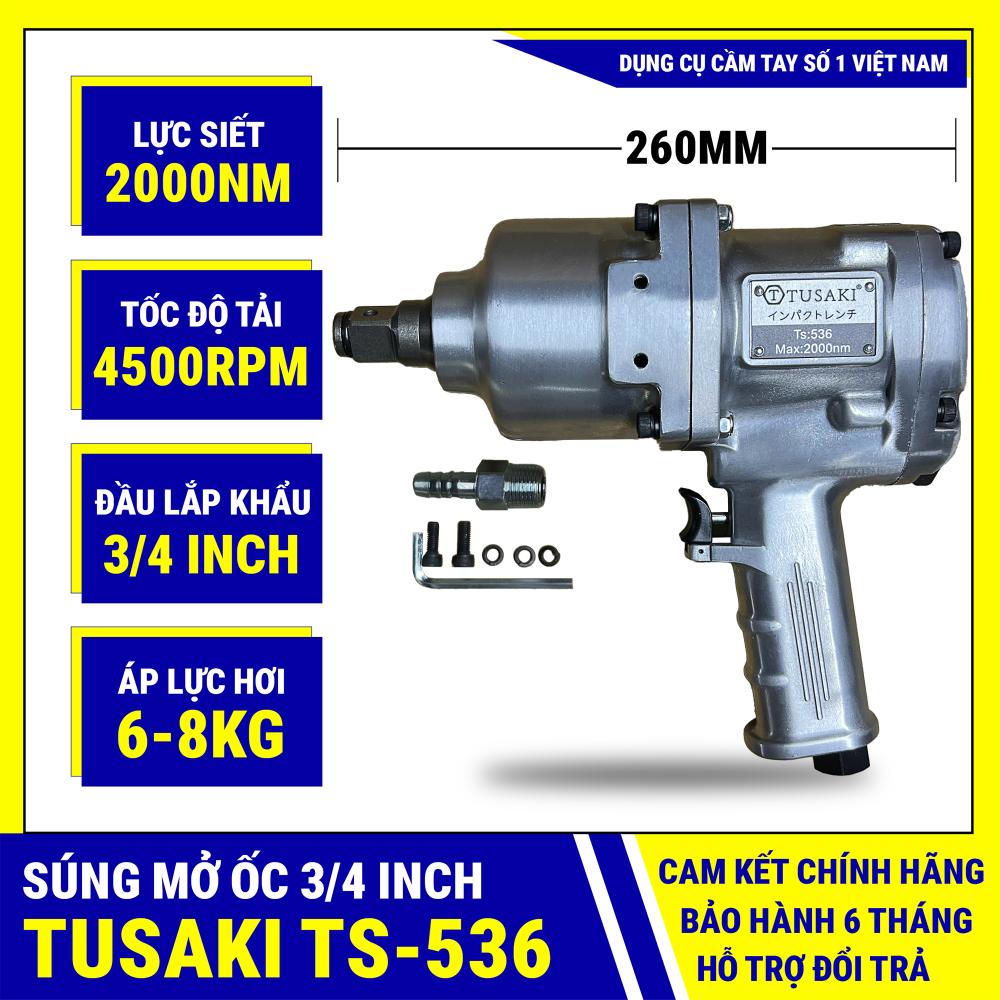 Máy Mở Bulong Bằng Hơi Khí Nén TUSAKI-536